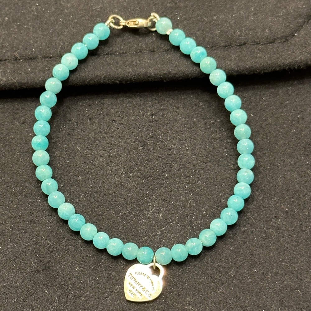 Tiffany & Co.  Return to Tiffany’s tag Amazonite bracelet